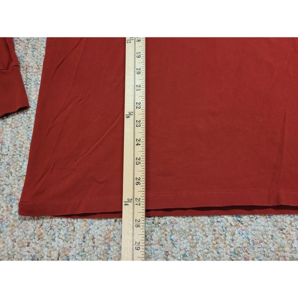 Denim & Supply Ralph Lauren Shirt Mens Large Red Indian Native Long Sleeve Tee - Picture 8 of 11